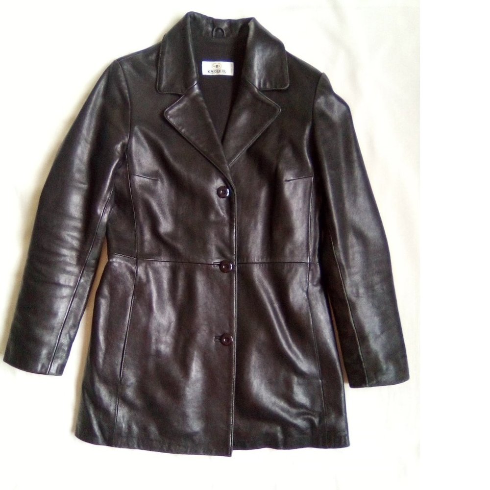 Kaiser Women's Leather Jacket, Black